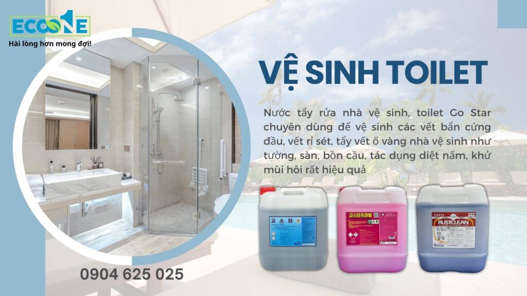 Chế phẩm vệ sinh toilet đa năng trong Vệ sinh Khách sạn